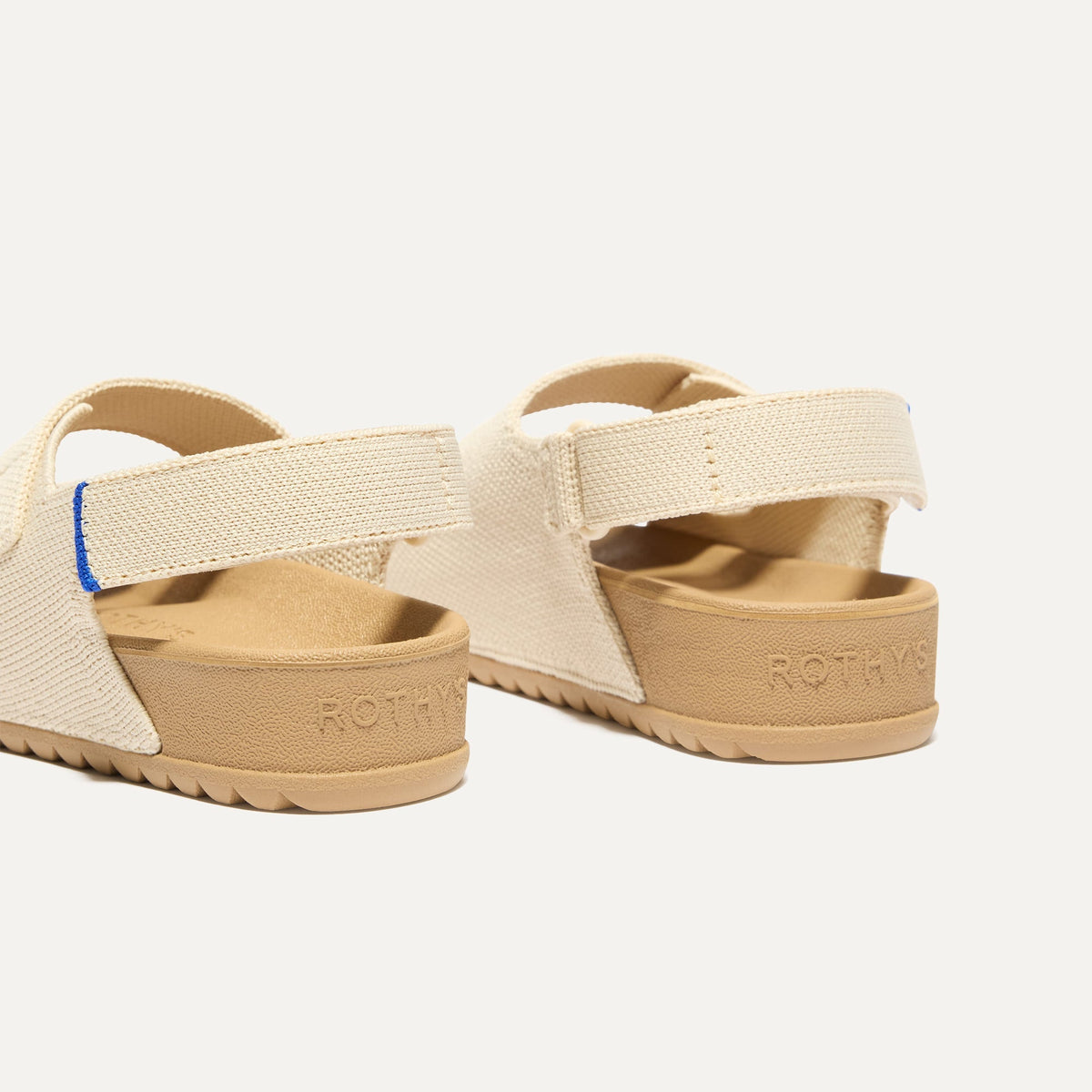 Rothy's The Kids Double Strap Sandal in Conch