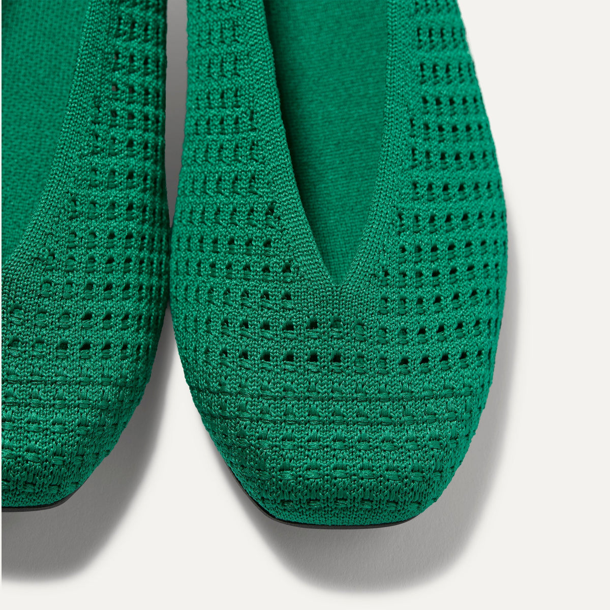 Rothy's Max Square Ballerina Flat in Clover Mesh
