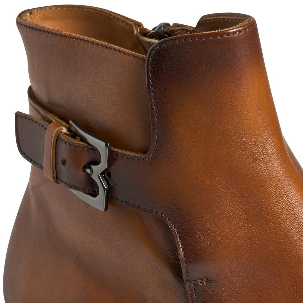 Bruno Magli Boots | Men Angiolini Leather Dress Boot - Cognac