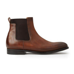 Bruno Magli Boots | Men Byron Double Gore Slip-on Boot-Cognac