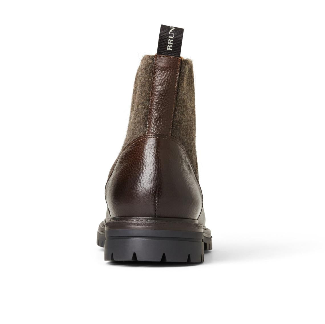 Bruno Magli Boots | Men Hunter Contemporary Lace Up Stretch Boot- Dark Brown