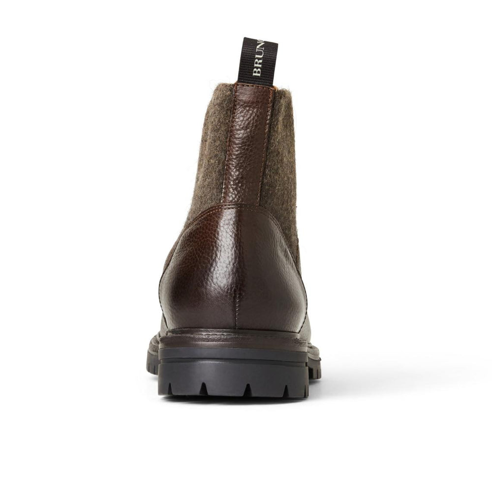 Bruno Magli Boots | Men Hunter Contemporary Lace Up Stretch Boot- Dark Brown