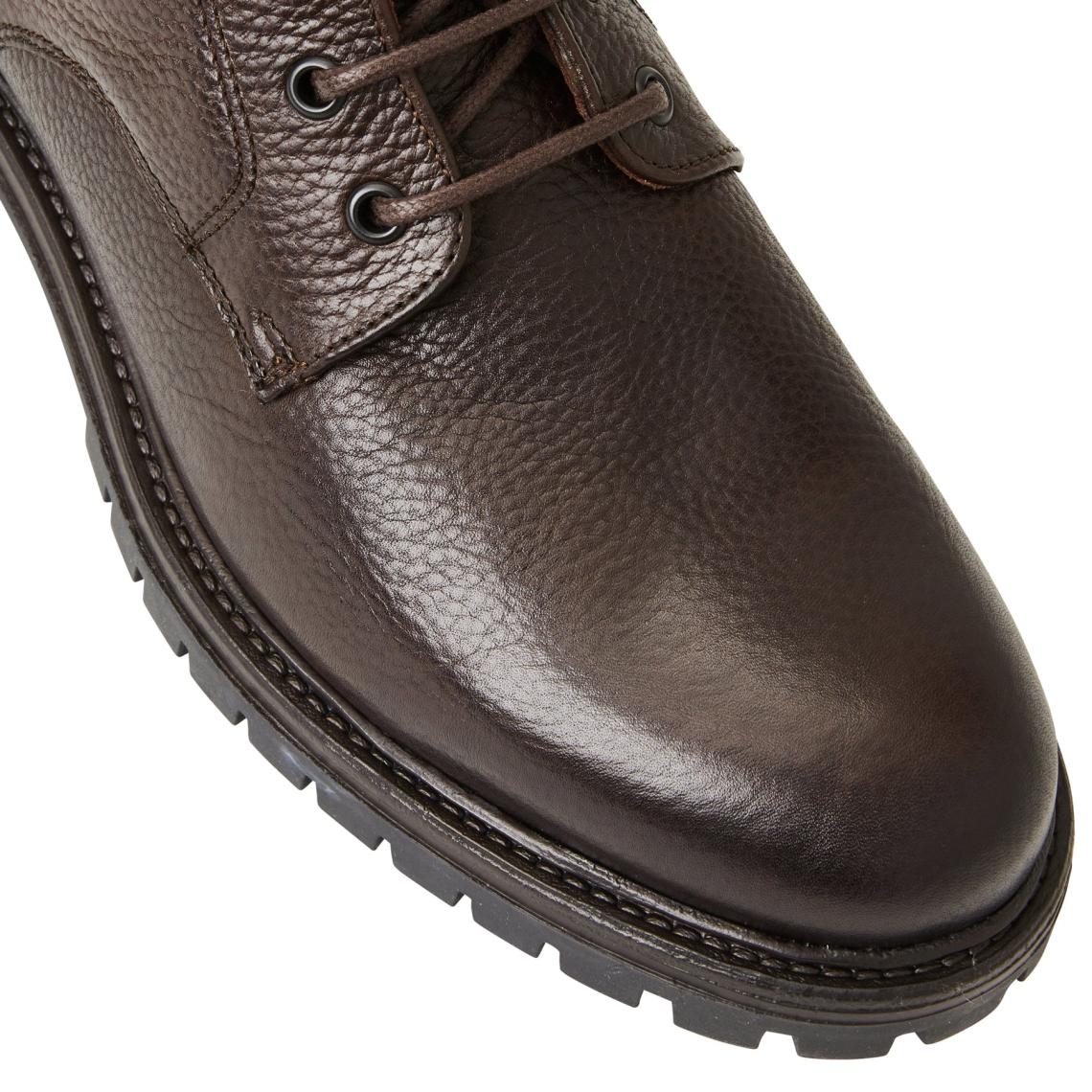 Bruno Magli Boots | Men Hunter Contemporary Lace Up Stretch Boot- Dark Brown