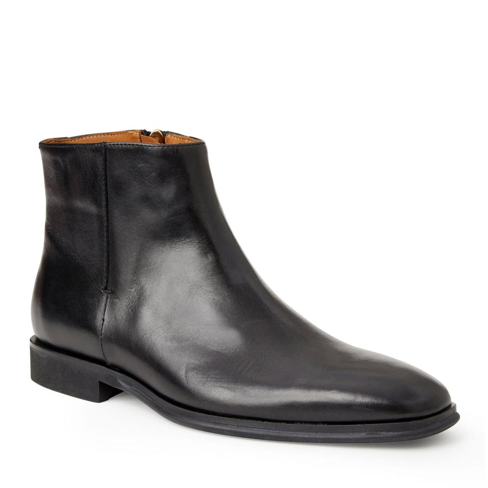 Bruno Magli Boots | Men Raging Leather Side Zip Boot-Black