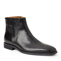 Bruno Magli Boots | Men Raging Leather Side Zip Boot-Black