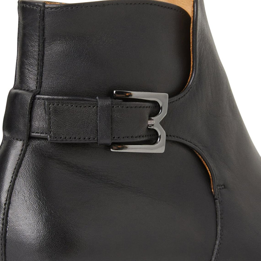 Bruno Magli Boots | Men Rubino Leather Side Zip Boot- Black