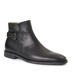 Bruno Magli Boots | Men Rubino Leather Side Zip Boot- Black