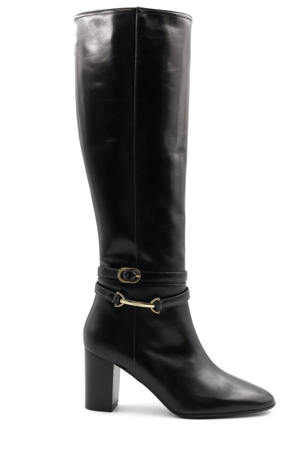 Bruno Magli Boots | Women Adriana Knee High Block Heel Leather Boot - Black