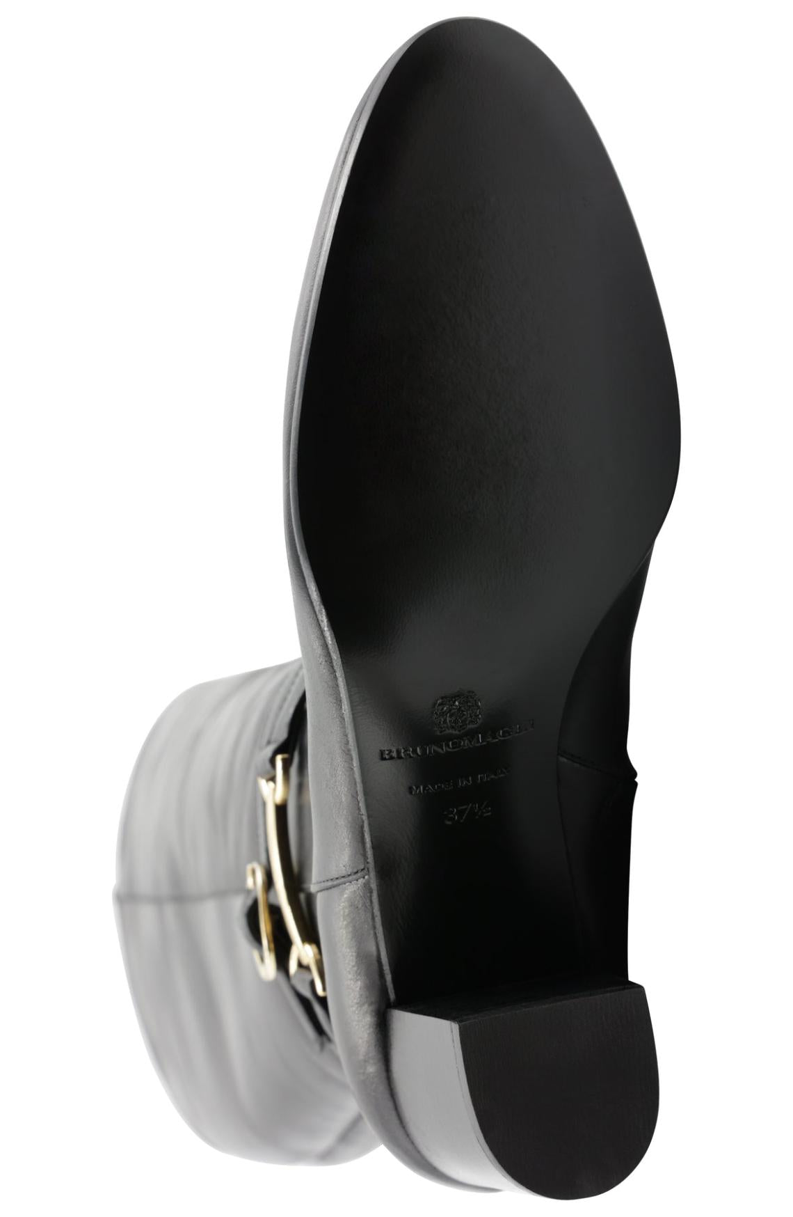 Bruno Magli Boots | Women Adriana Knee High Block Heel Leather Boot - Black