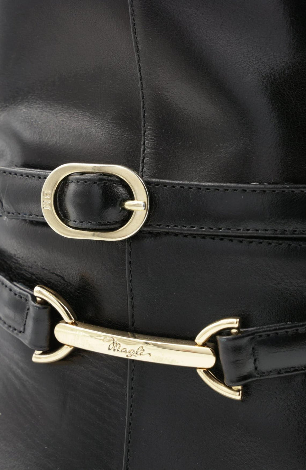 Bruno Magli Boots | Women Adriana Knee High Block Heel Leather Boot - Black