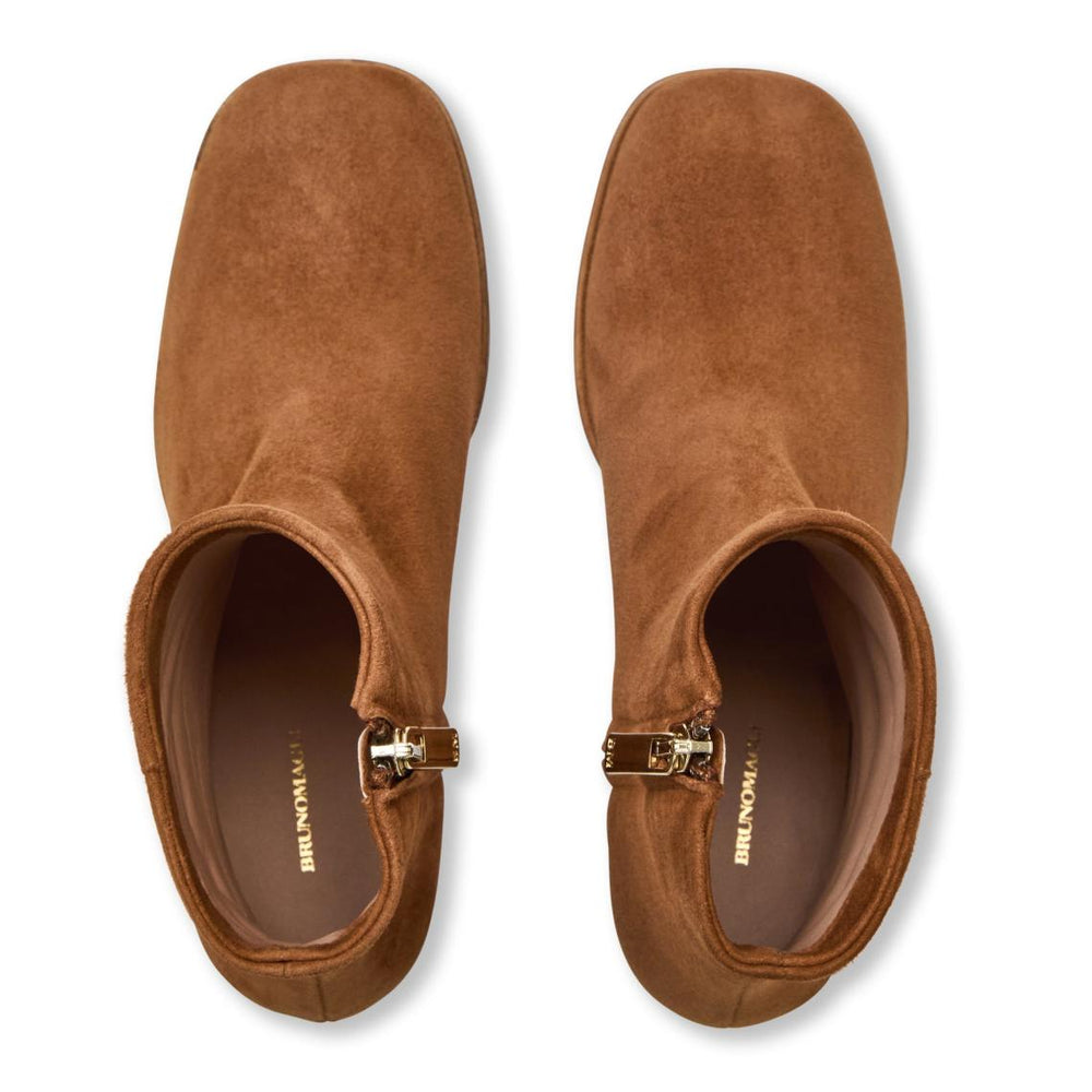 Bruno Magli Boots | Women Fenice Side Zip Boot Cognac Suede