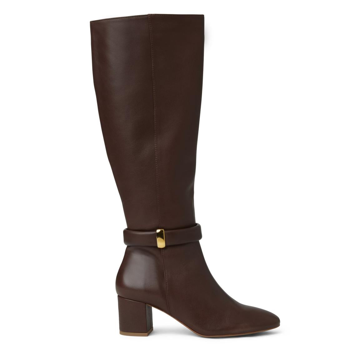 Bruno Magli Boots | Women Victoria Tall Shafted Leather Boot- Brown
