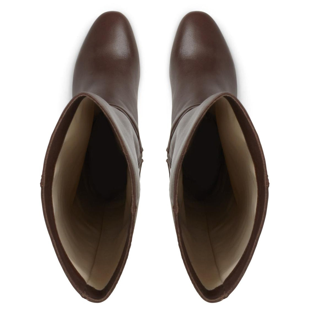 Bruno Magli Boots | Women Victoria Tall Shafted Leather Boot- Brown