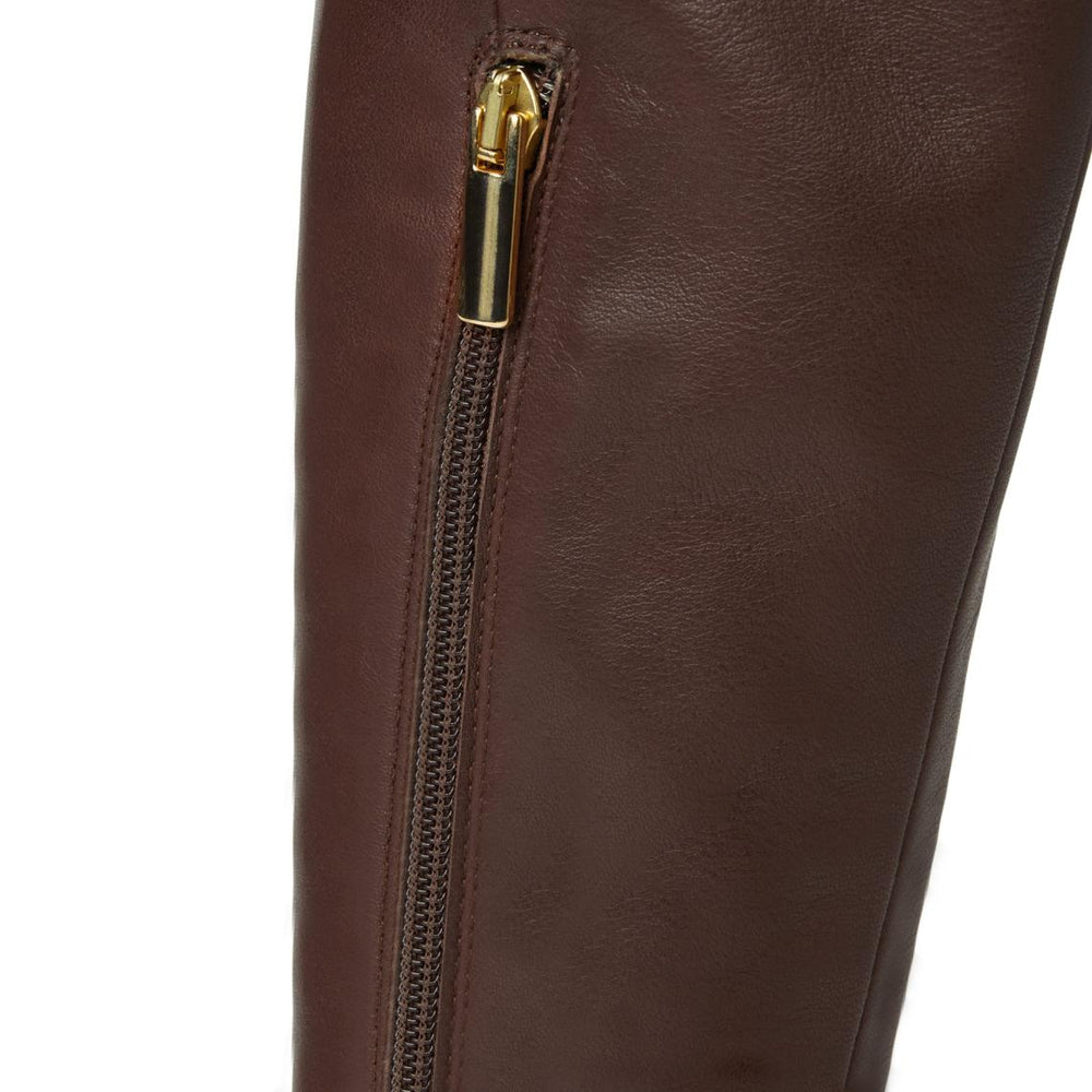 Bruno Magli Boots | Women Victoria Tall Shafted Leather Boot- Brown