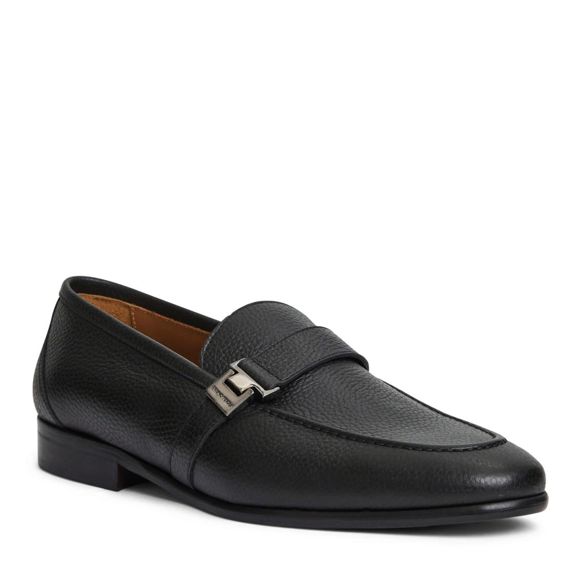 Bruno Magli Casual Shoes | Men Arlo Slip On Side Bit Loafer Black Leather