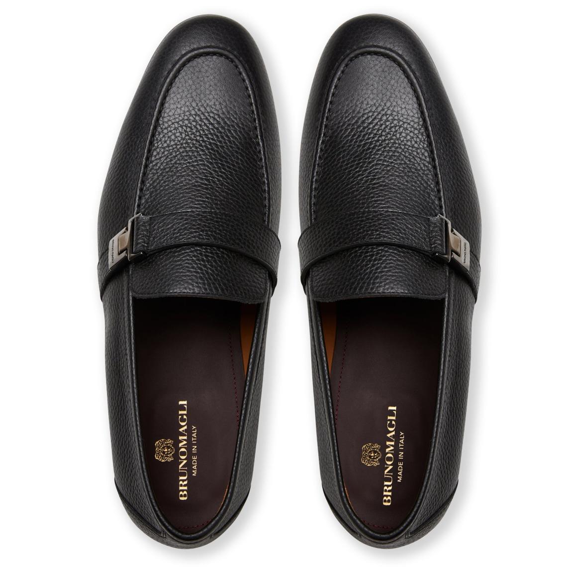 Bruno Magli Casual Shoes | Men Arlo Slip On Side Bit Loafer Black Leather