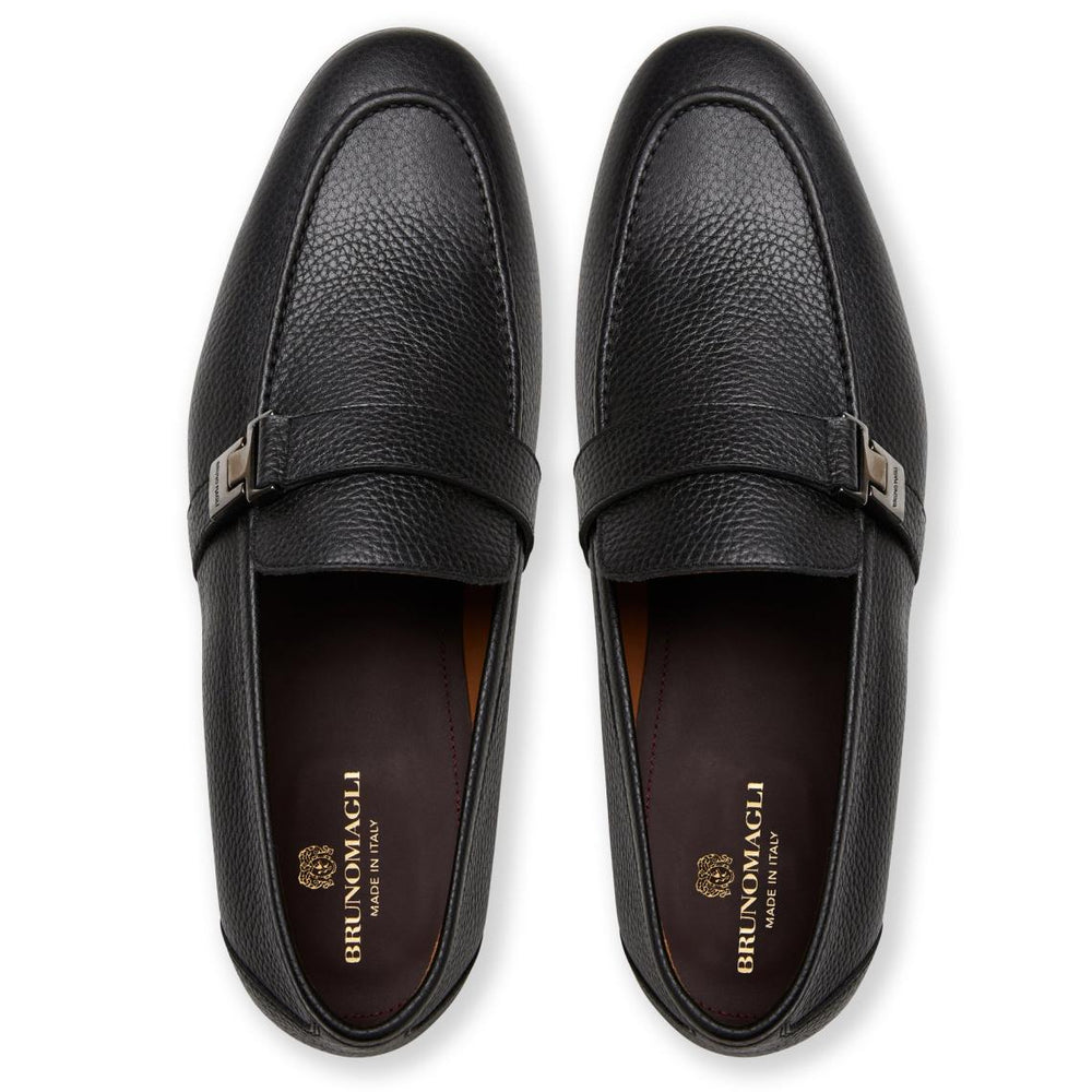 Bruno Magli Casual Shoes | Men Arlo Slip On Side Bit Loafer Black Leather