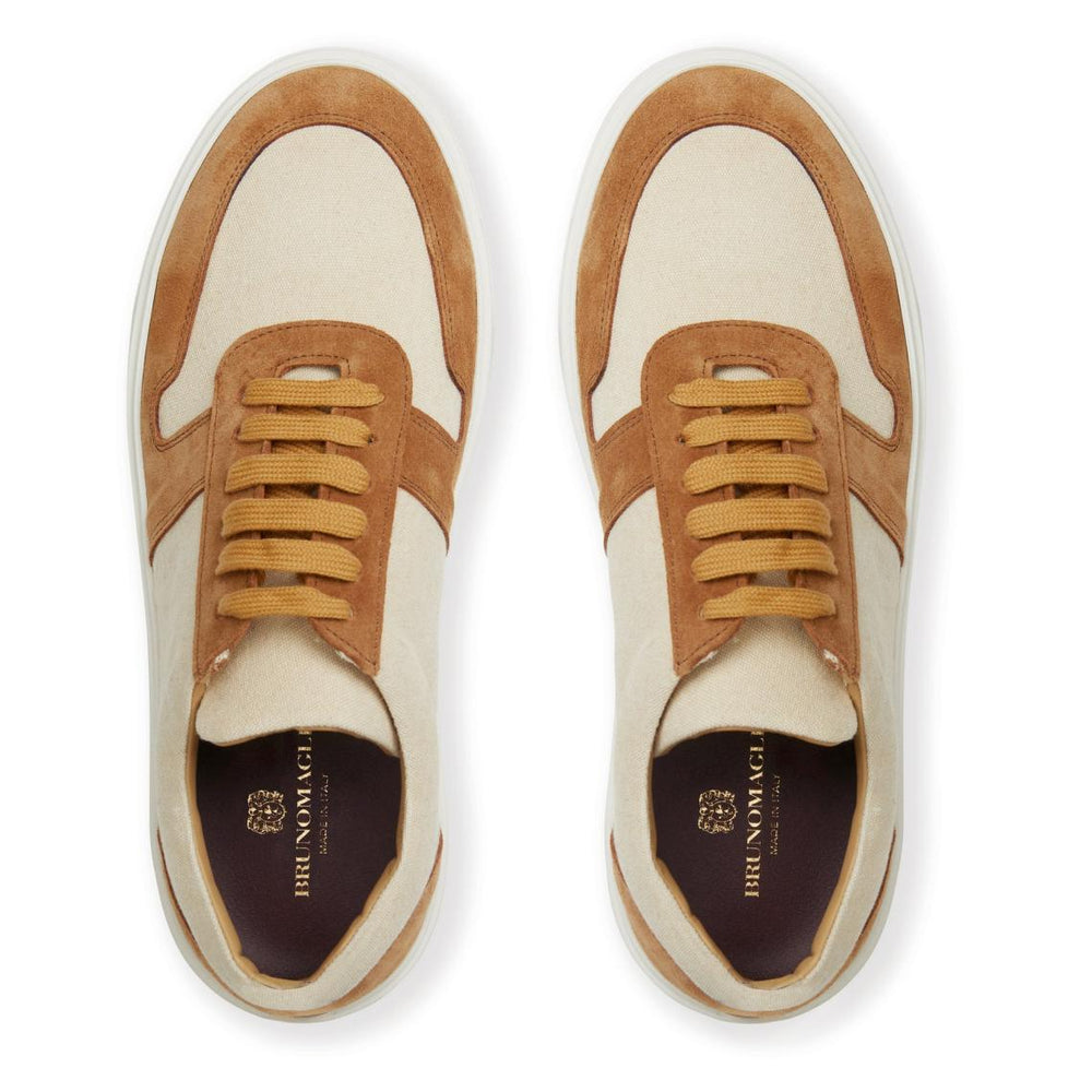 Bruno Magli Casual Shoes | Men Darian Sneaker Sand Canvas
