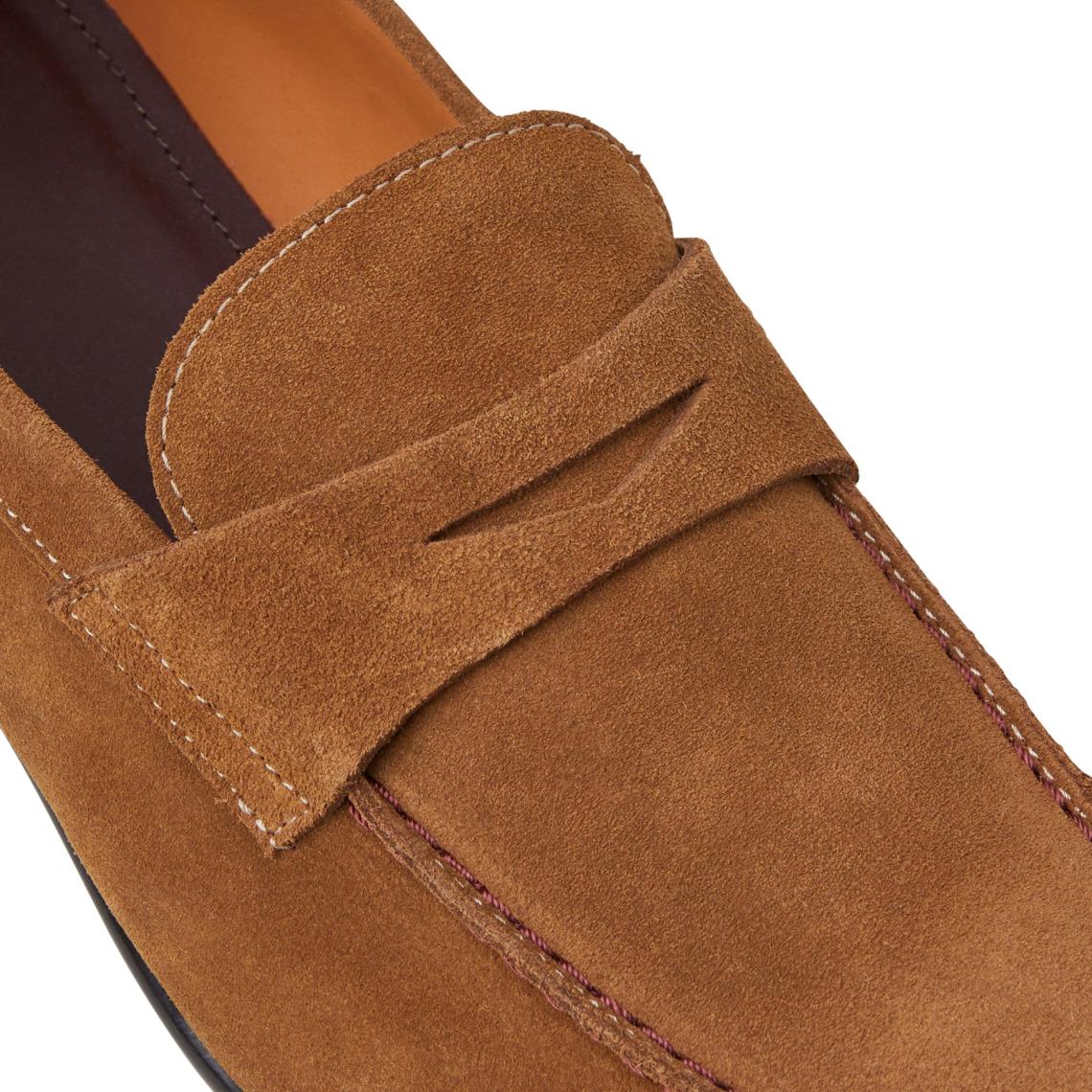 Bruno Magli Casual Shoes | Men Silas Suede Loafer - Cognac