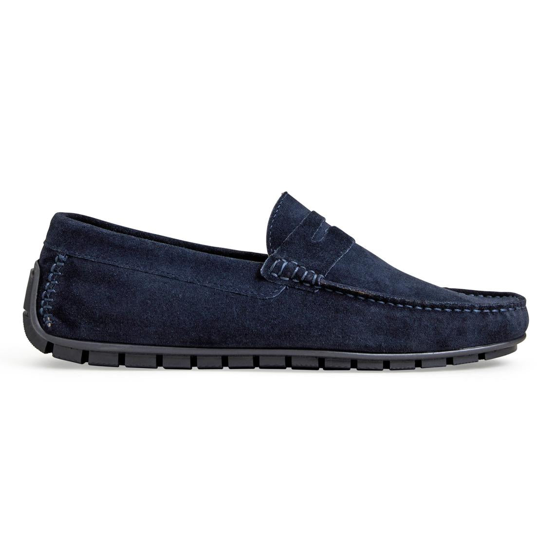 Bruno Magli Casual Shoes | Men XANE CASUAL SUEDE SLIP-ON DRIVING MOCCASIN-NAVY