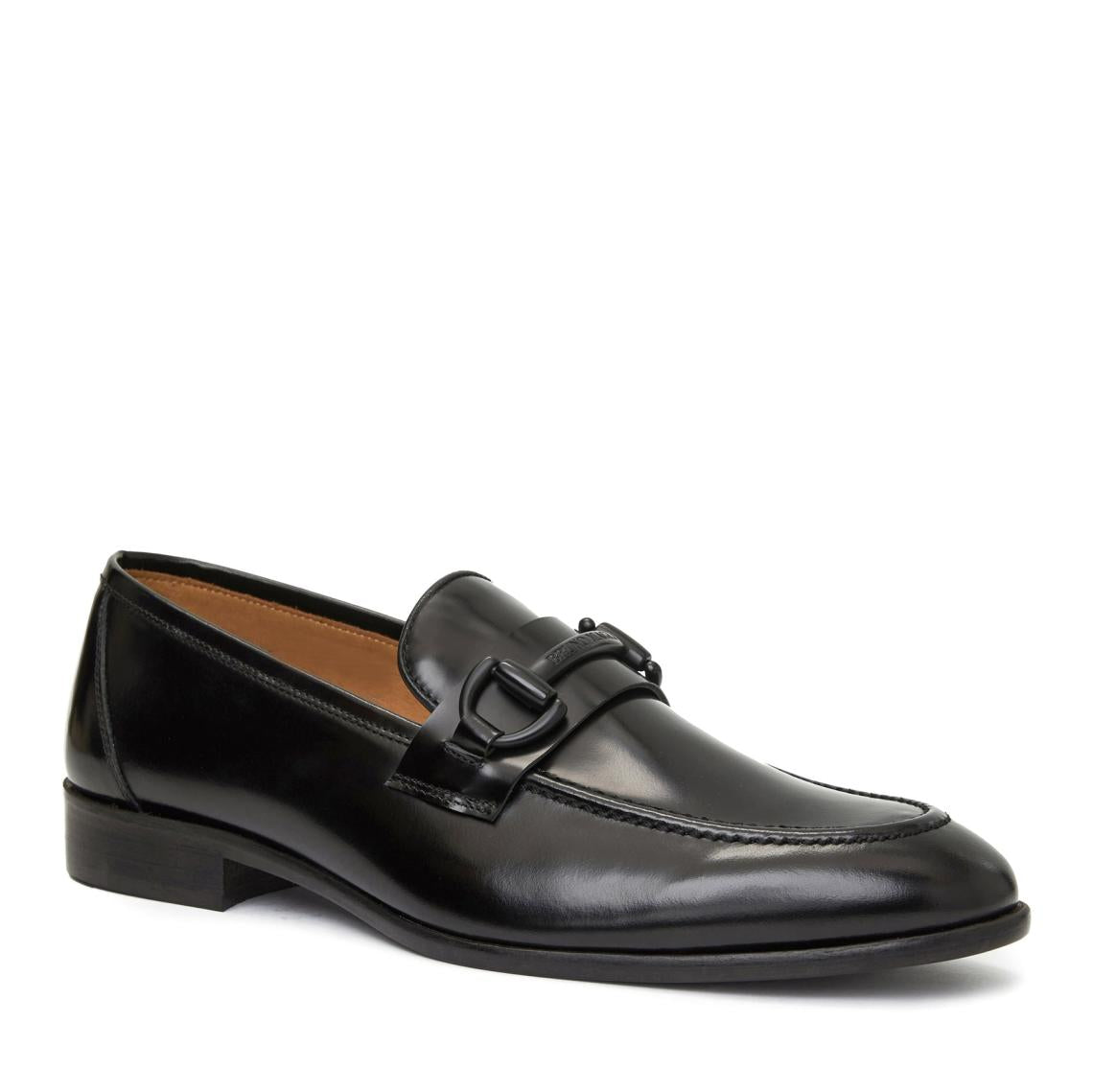 Bruno Magli Dress Shoes | Men Alessio Slip On Black Bit Loafer Black Leather