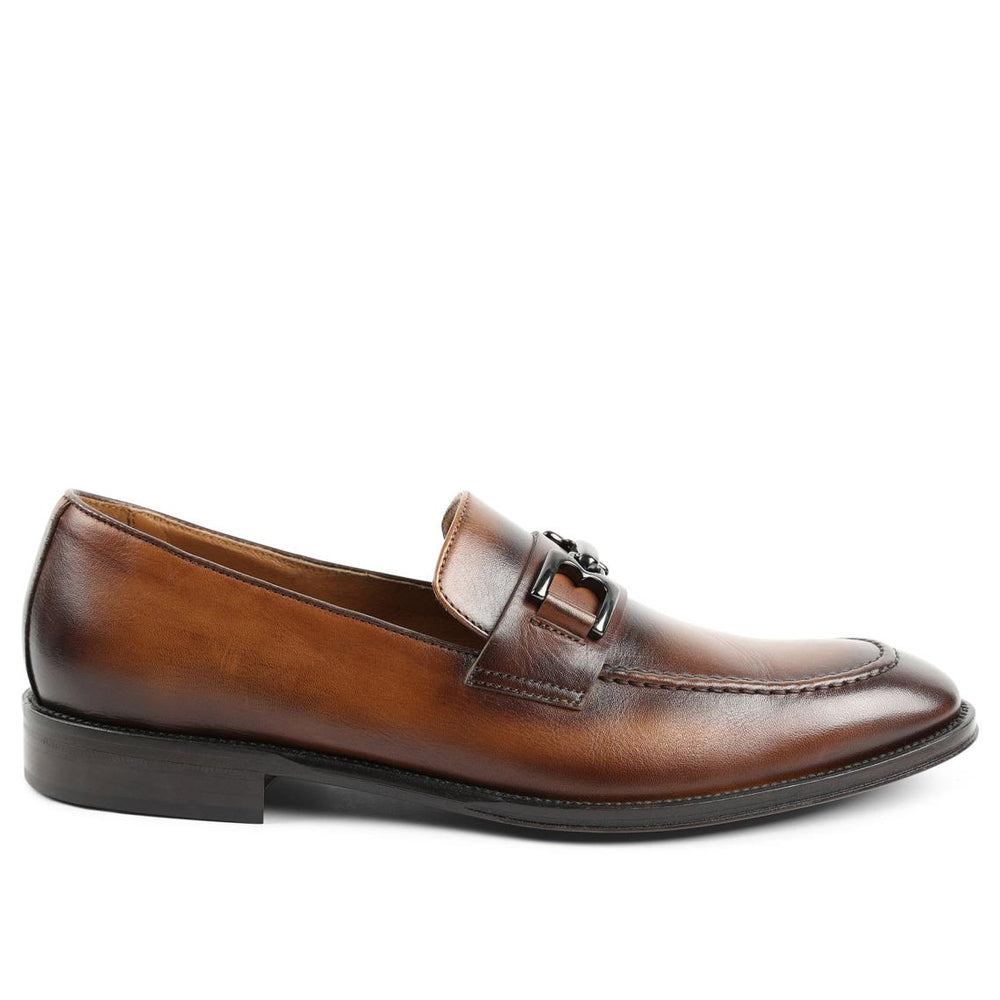 Bruno Magli Dress Shoes | Men Alpha Classic Bit Leather Loafer - Cognac