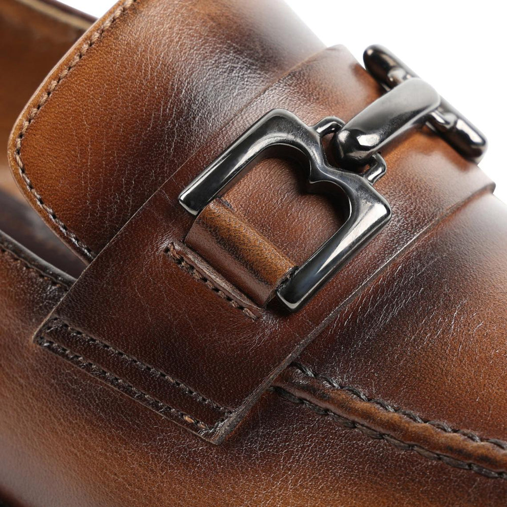 Bruno Magli Dress Shoes | Men Alpha Classic Bit Leather Loafer - Cognac