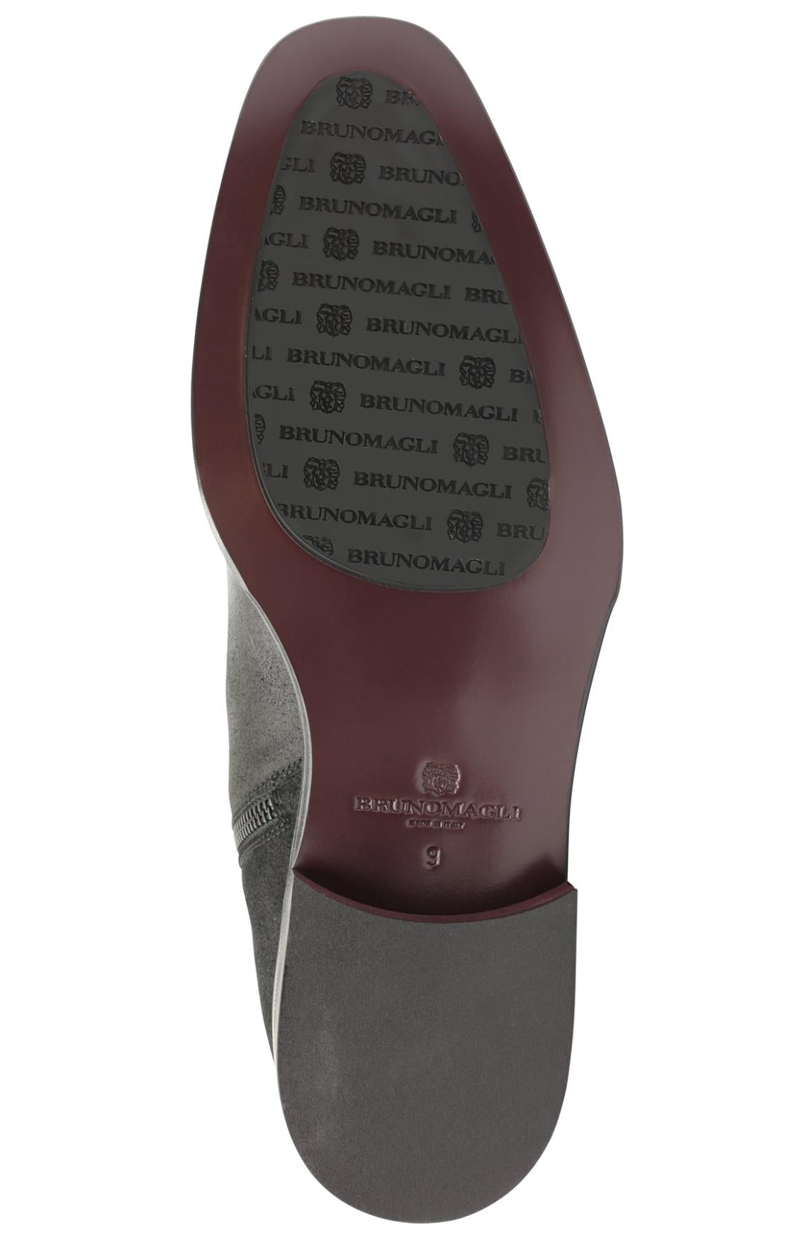 Bruno Magli Dress Shoes | Men Armando Patent Ombre Suede Zip Boot - Black