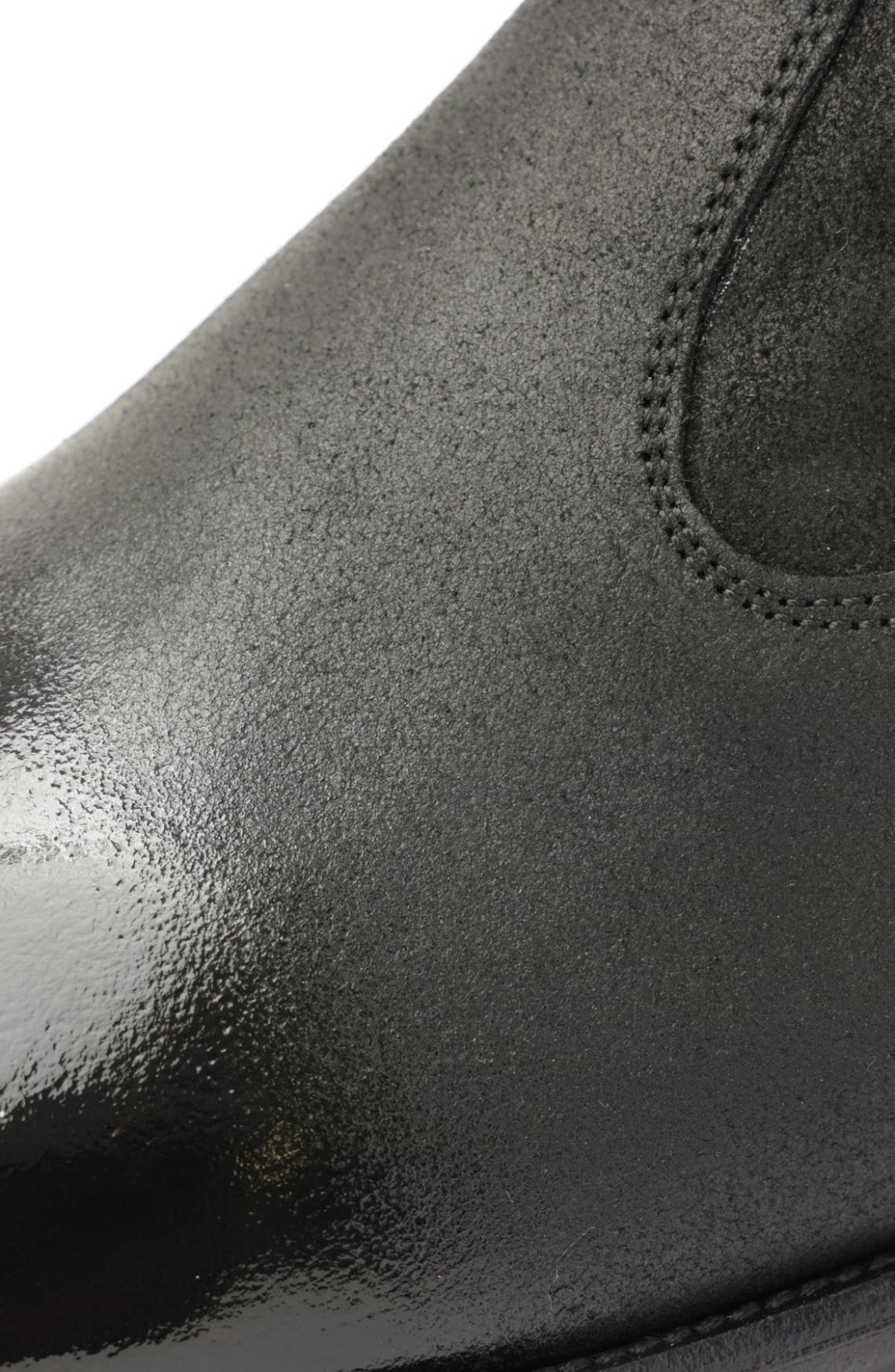 Bruno Magli Dress Shoes | Men Armando Patent Ombre Suede Zip Boot - Black