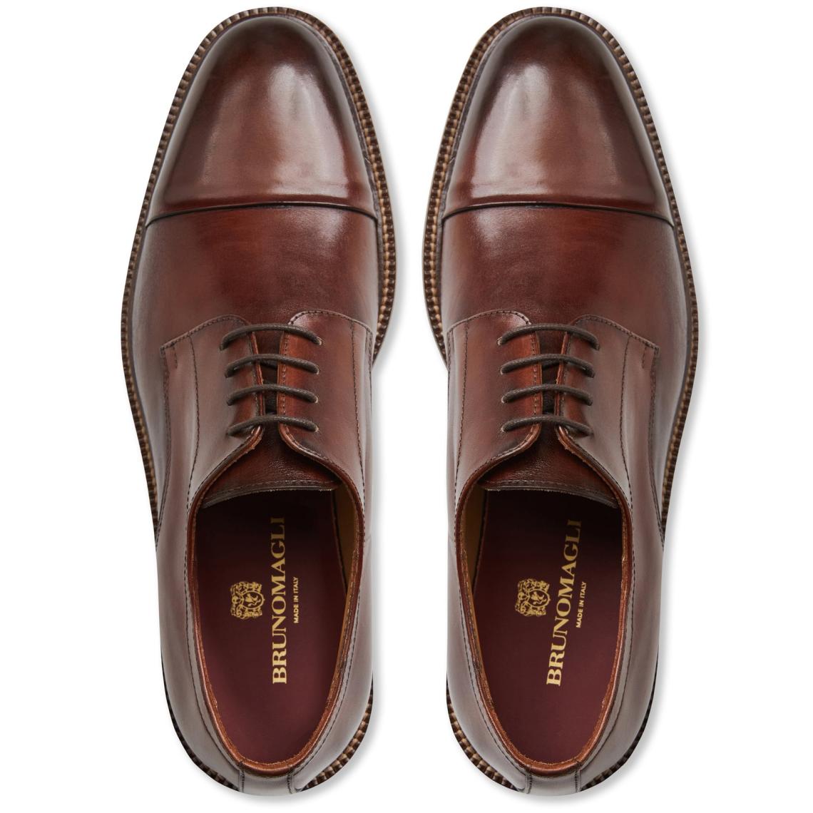 Bruno Magli Dress Shoes | Men Aydin Cap Toe Leather Derby-Cognac