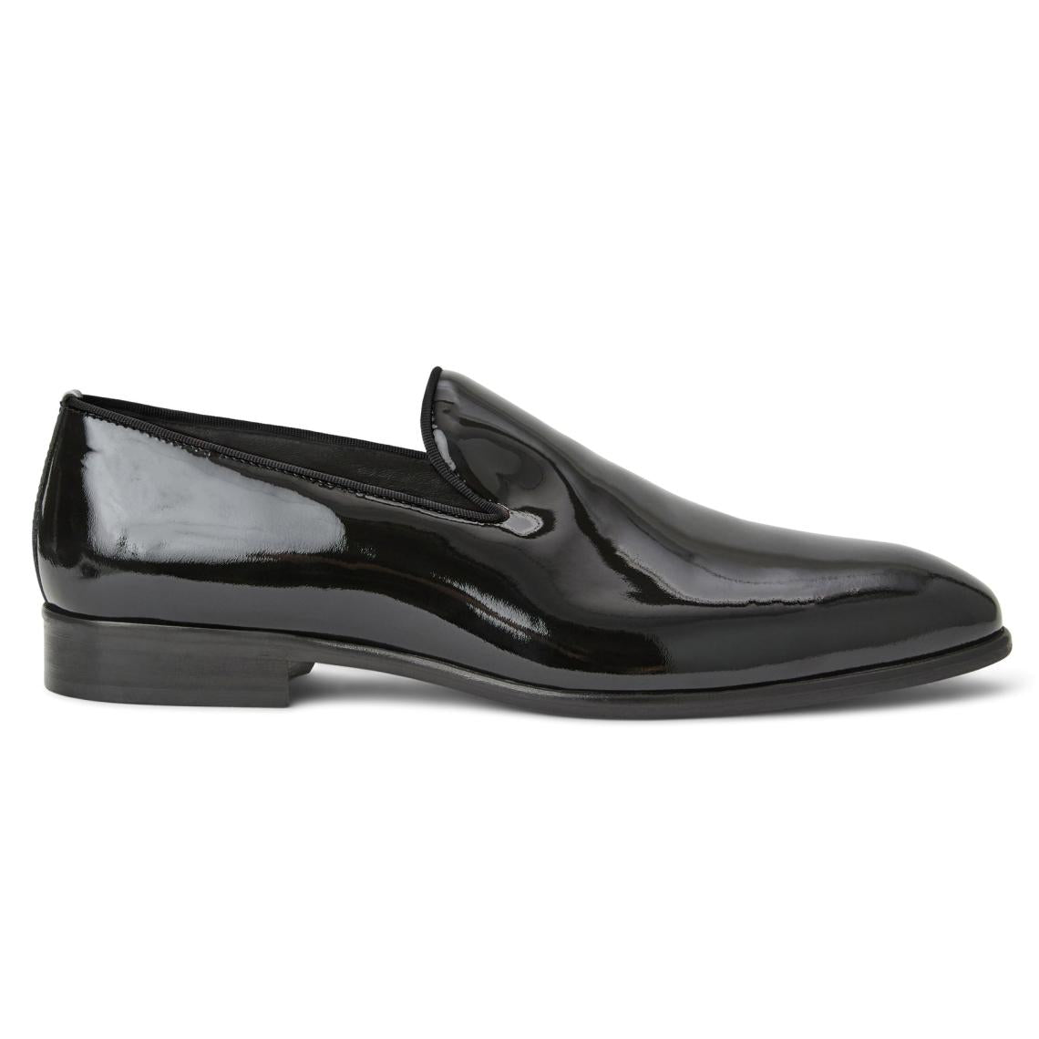 Bruno Magli Dress Shoes | Men Danilo A-Line Patent Leather Smoking Slipper-Black