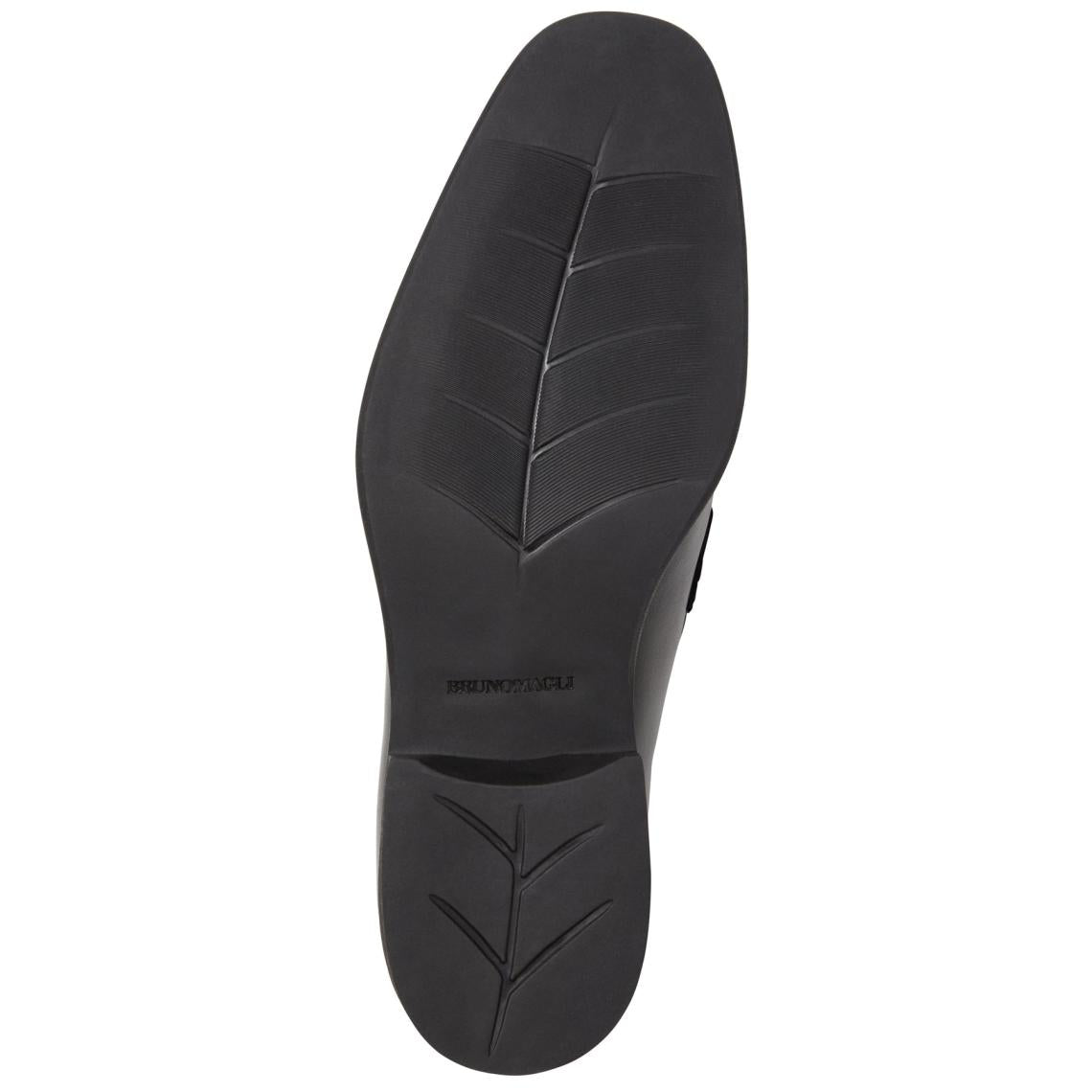 Bruno Magli Dress Shoes | Men Raging Bit Leather Loafer-Black