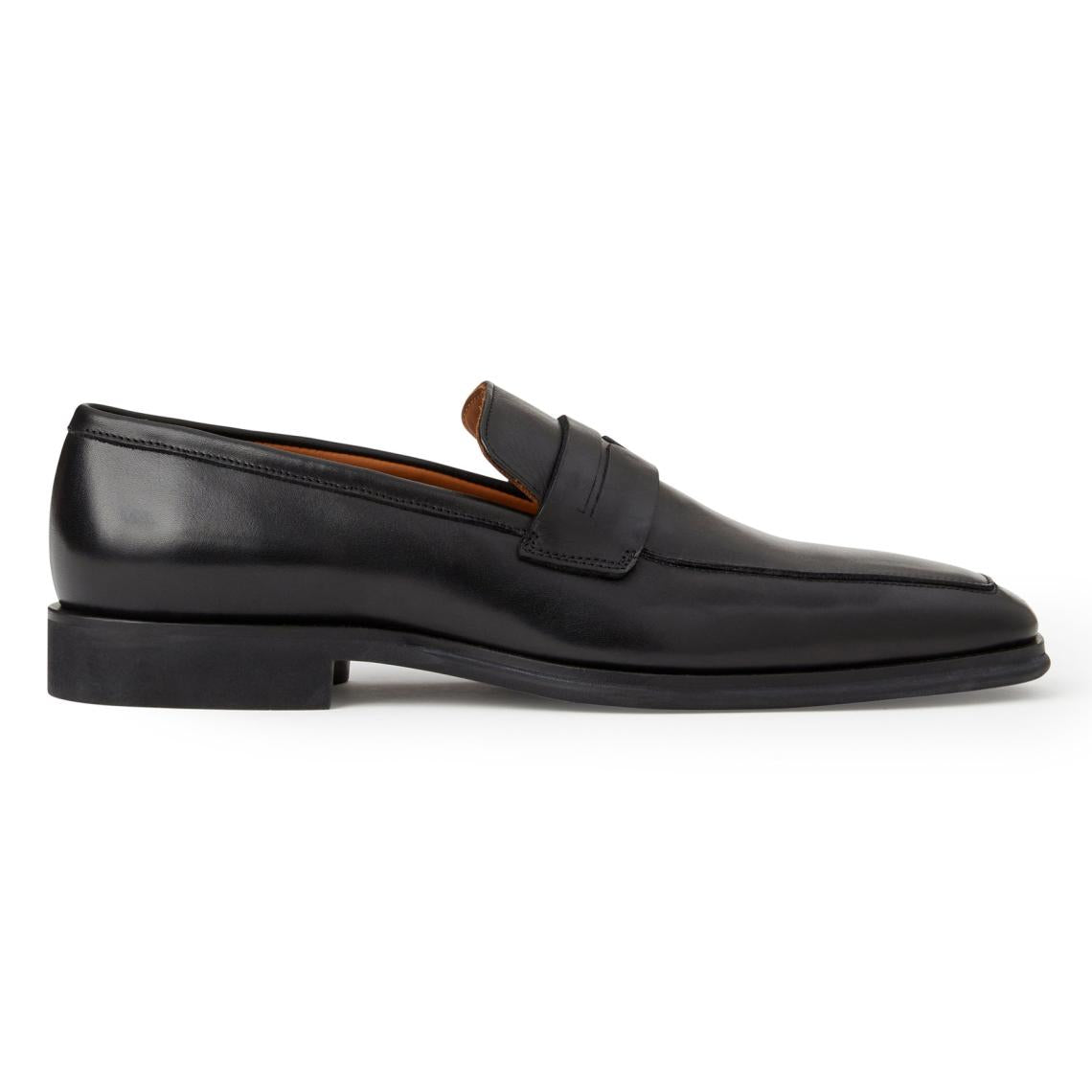 Bruno Magli Dress Shoes | Men Raging Leather Penny Loafer- Black