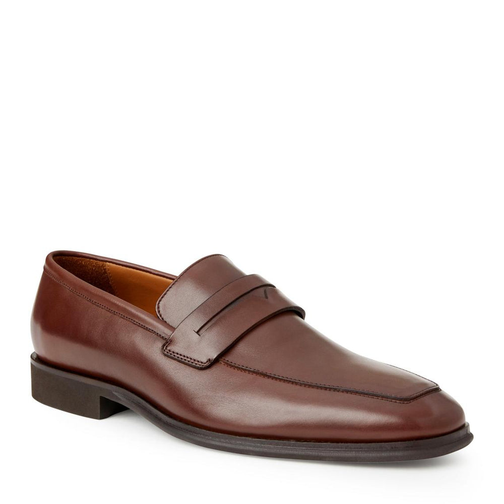Bruno Magli Dress Shoes | Men Raging Leather Penny Loafer- Cognac
