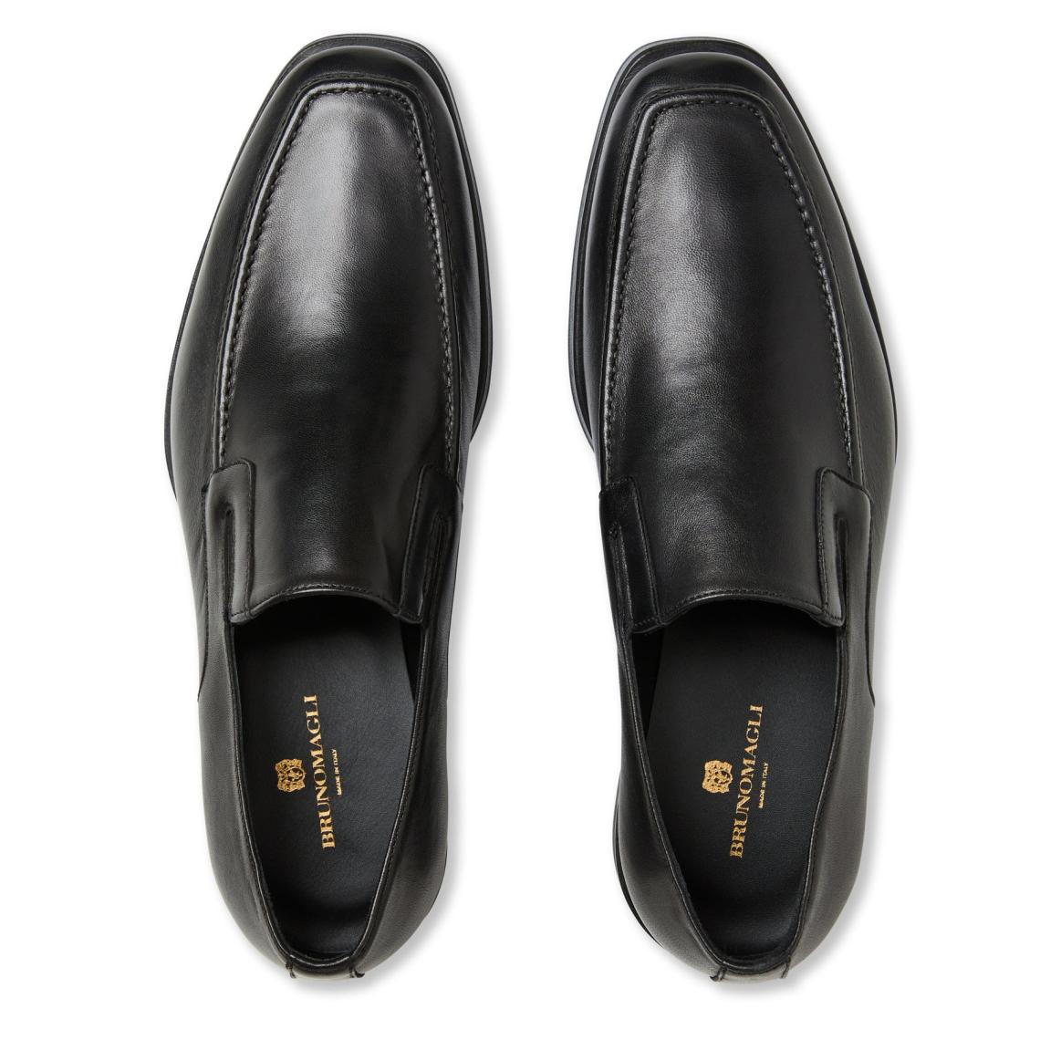 Bruno Magli Dress Shoes | Men Raging Leather Slip-on - Black Leather