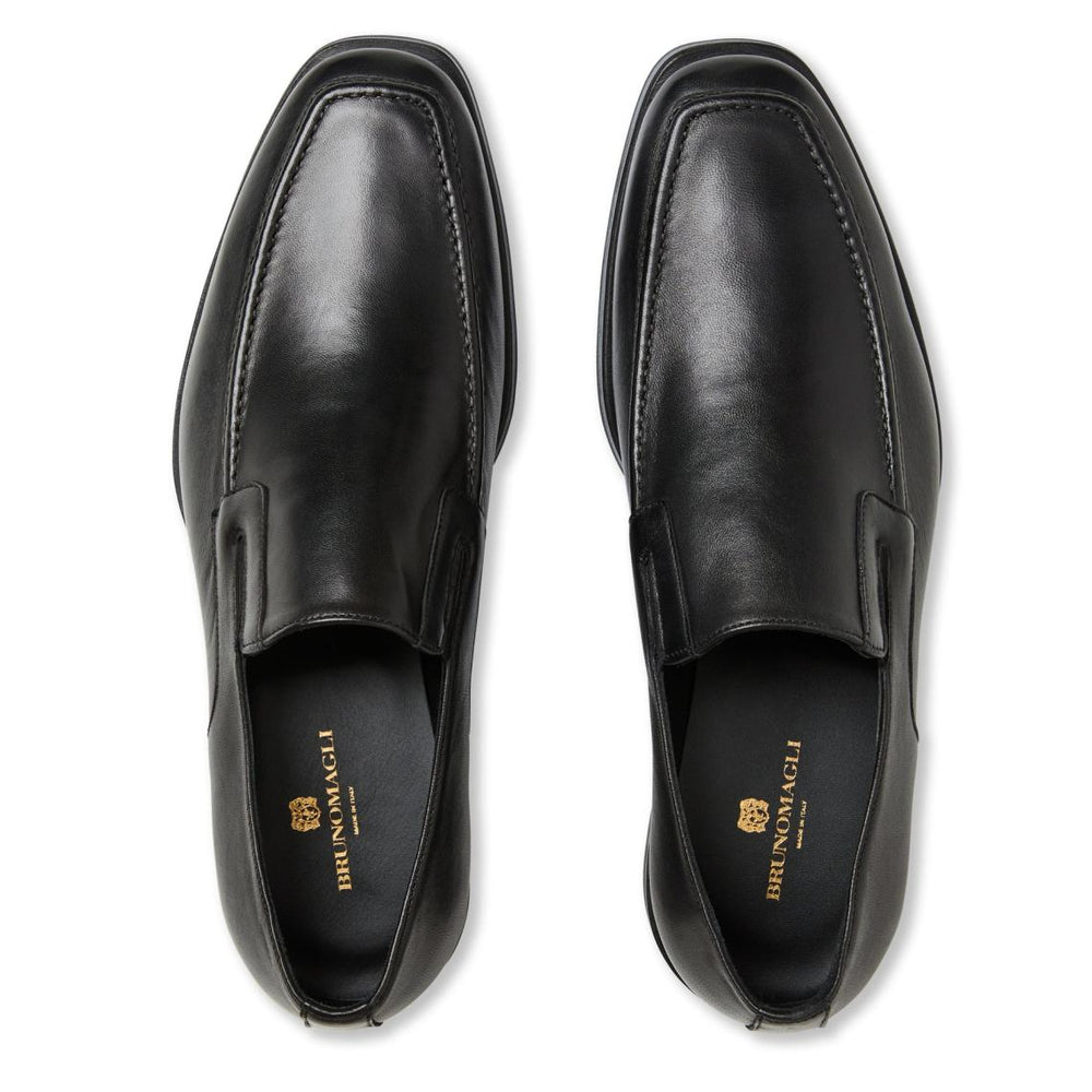 Bruno Magli Dress Shoes | Men Raging Leather Slip-on - Black Leather