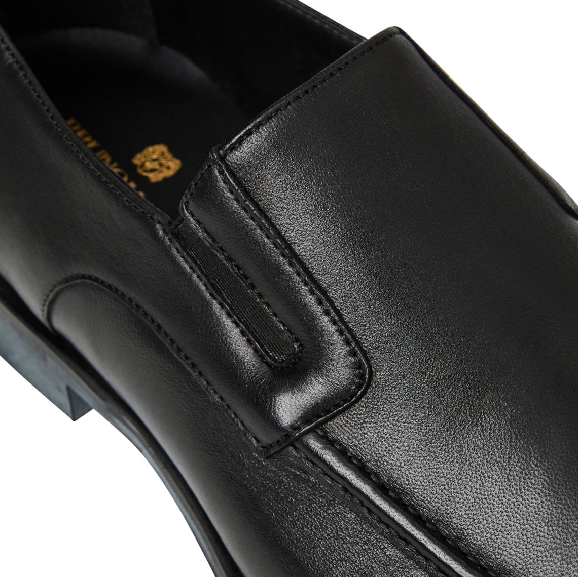 Bruno Magli Dress Shoes | Men Raging Leather Slip-on - Black Leather