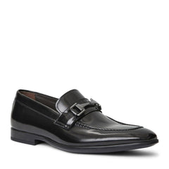 Bruno Magli Dress Shoes | Men Saffo Slip On Black Bit Loafer Black Leather