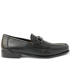 Bruno Magli Dress Shoes | Men Trieste Classic Leather Moccasin - Black Cervo