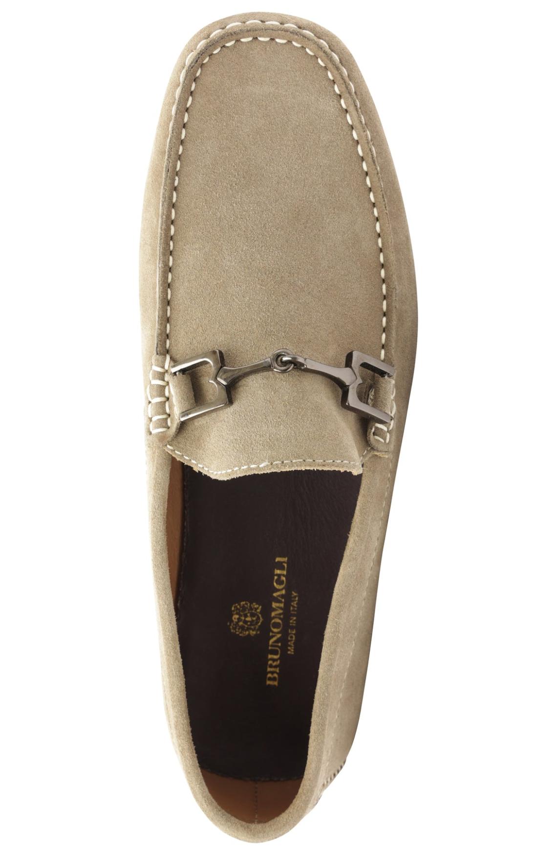 Bruno Magli Dress Shoes | Men Xander Suede Driving Moccasin - Taupe
