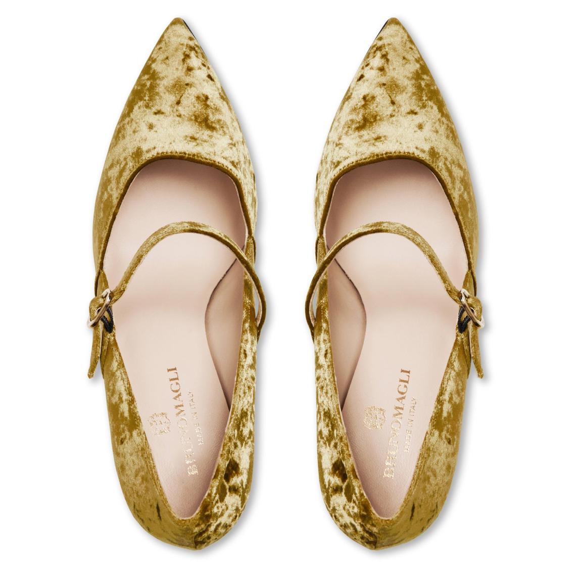 Bruno Magli Evening | Women Gemma Mary Jane Pump - Olive Velvet