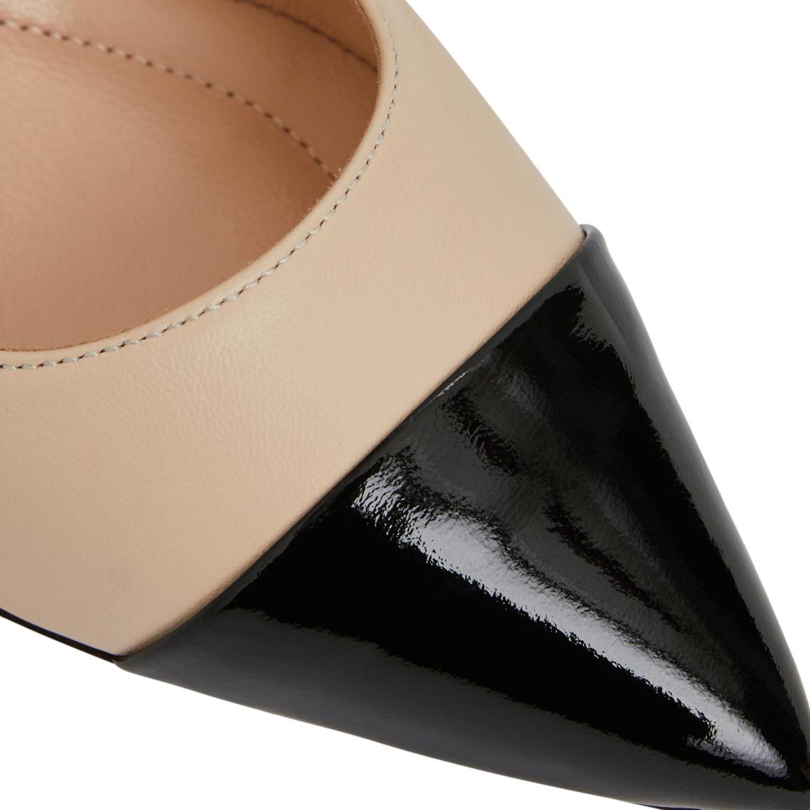 Bruno Magli Evening | Women TARA Pump CREAM/BLACK PATENT