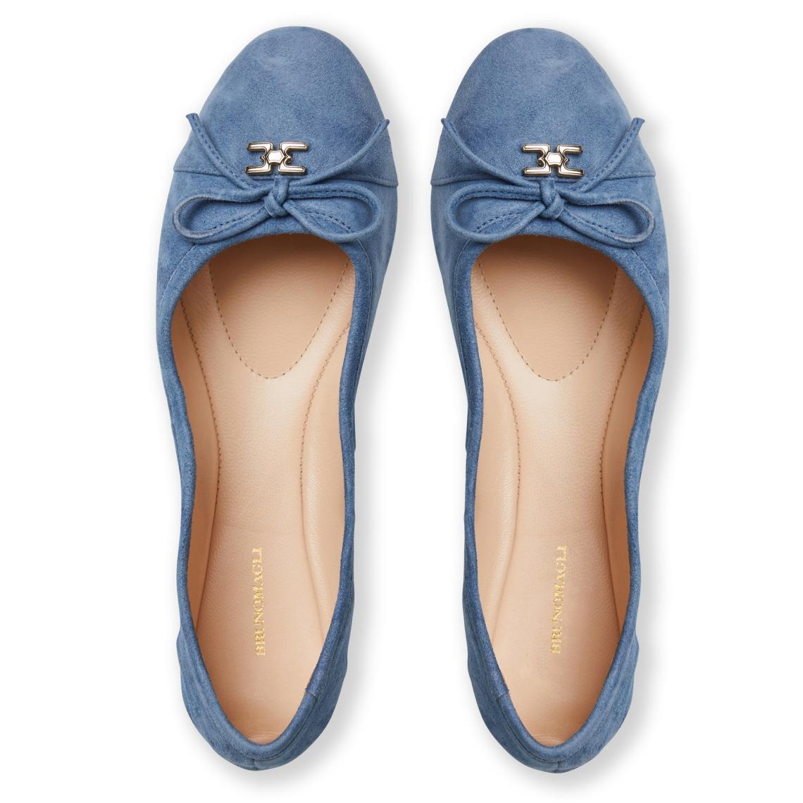 Bruno Magli Flats &amp; Loafers | Women DONATELLA Ballet Flat LIGHT BLUE SUEDE