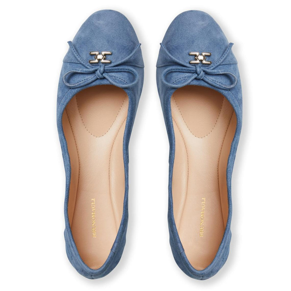 Bruno Magli Flats &amp; Loafers | Women DONATELLA Ballet Flat LIGHT BLUE SUEDE