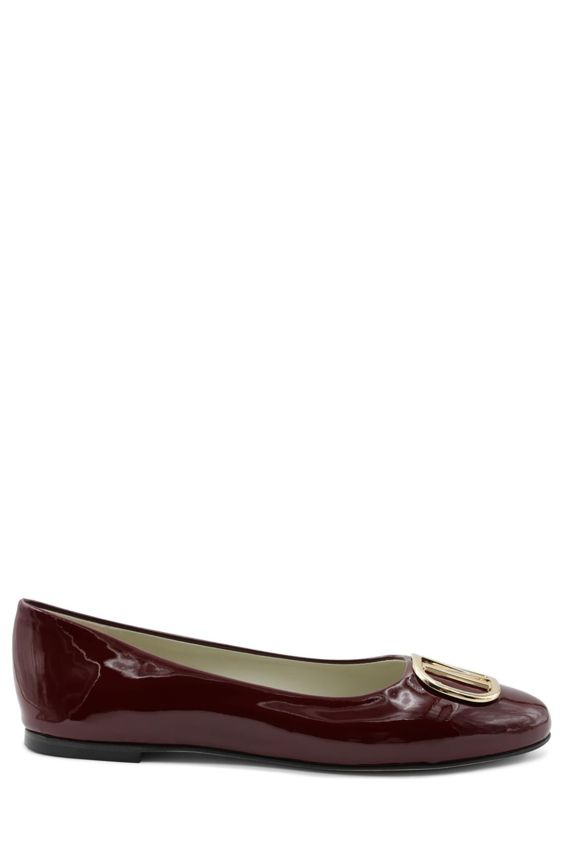 Bruno Magli Flats &amp; Loafers | Women Mimi Signature Leather Ballet Flat - Bordeaux Patent