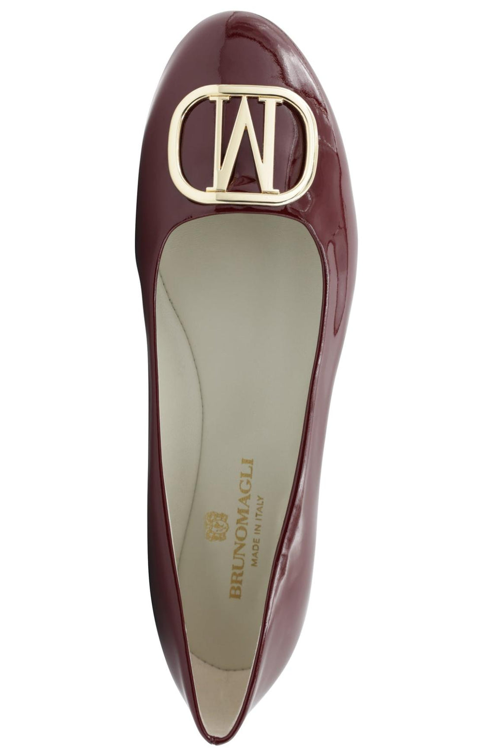 Bruno Magli Flats &amp; Loafers | Women Mimi Signature Leather Ballet Flat - Bordeaux Patent