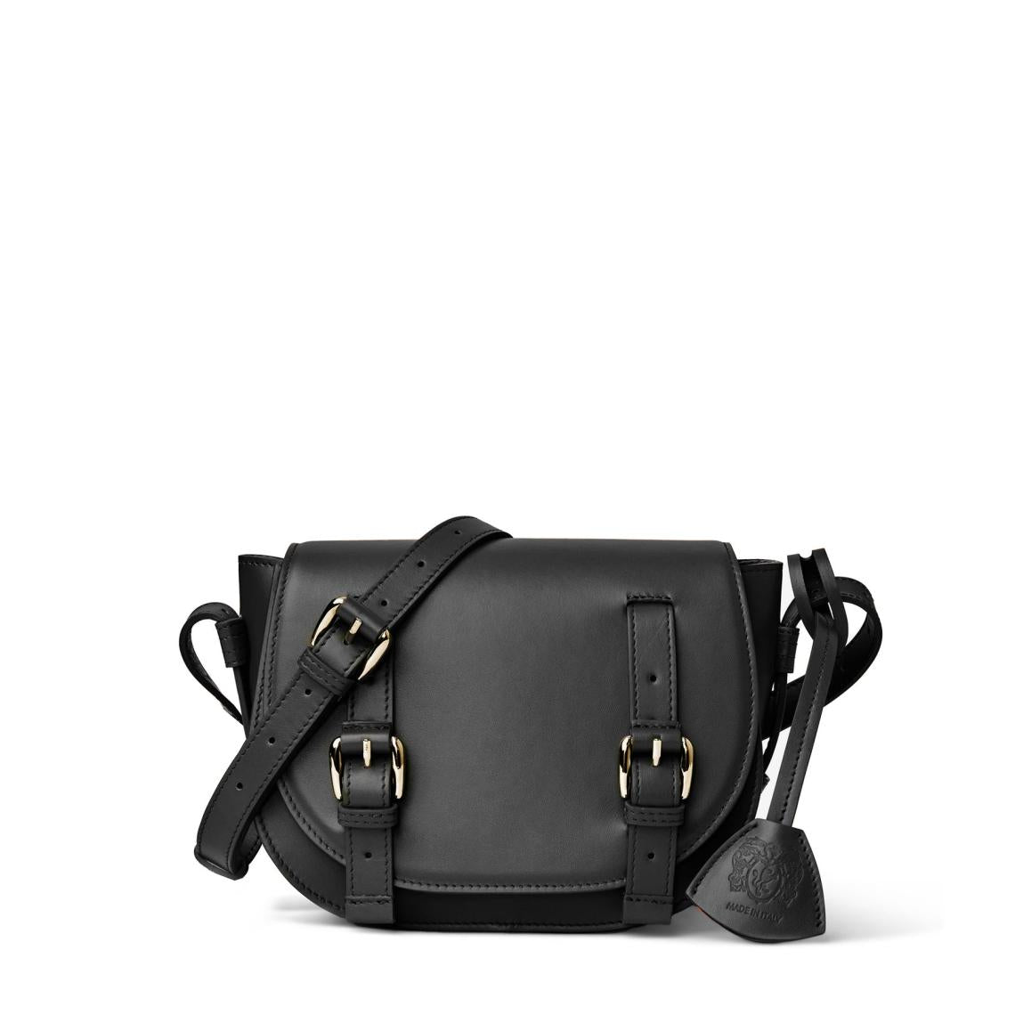 Bruno Magli Handbags | Women Camilla Equestrian Inspired Handbag Black Nappa Leather