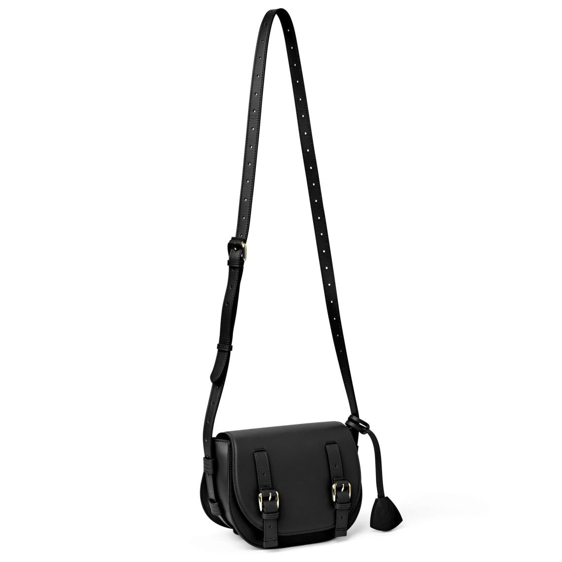 Bruno Magli Handbags | Women Camilla Equestrian Inspired Handbag Black Nappa Leather