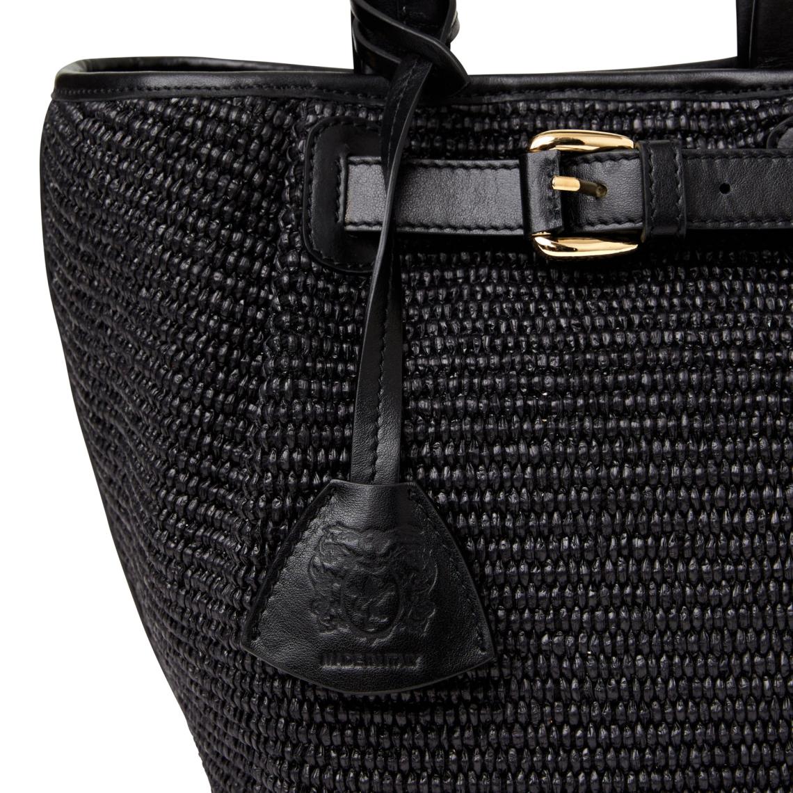 Bruno Magli Handbags | Women Tessa Mini Tote Black Raffia
