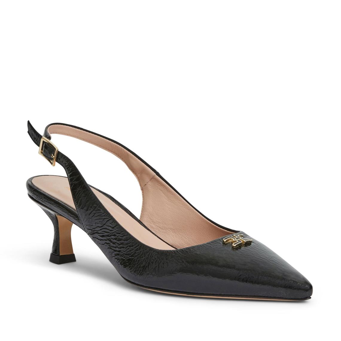 Bruno Magli Heels | Women FIONA Slingback Pump BLACK CRINKLE PATENT